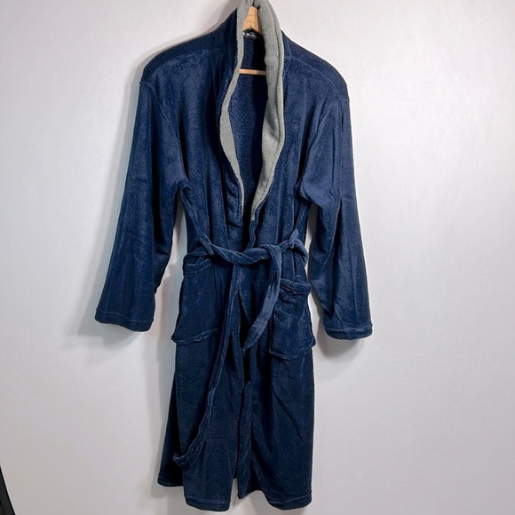 Ben Sherman Navy Plush Robe OS NWOT - Picture 1 of 8